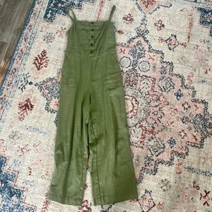 Old Navy Linen Jumpsuit Size Medium